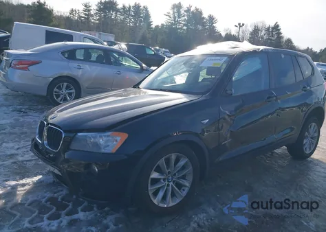2013 BMW X3 xDrive28I из США, поврежденный, VIN 5UXWX9C58DL874245